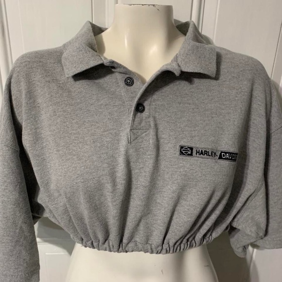Harley-Davidson Tops - Vintage Harley Davidson women's crop top oversized.